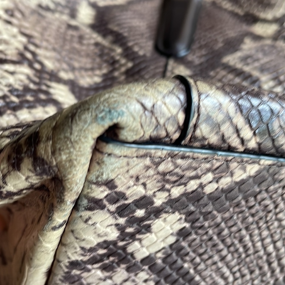 Coach Ava Python Leather Tote - Picture 7 of 9